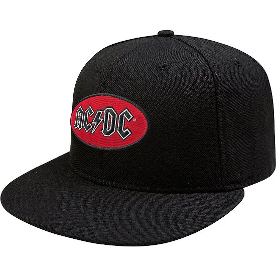 AC/DC Unisex Snapback Cap: Oval Logo - AC/DC - Produtos -  - 5056368600166 - 