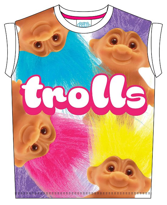 Trolls: Big Print Sublimation (T-Shirt Donna Tg. S) - Trolls - Andet -  - 5060322522166 - 