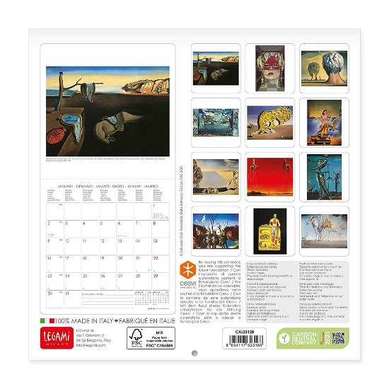 Legami · Salvador Dali' Wall Calendar 2023 (Calendar) (2022)