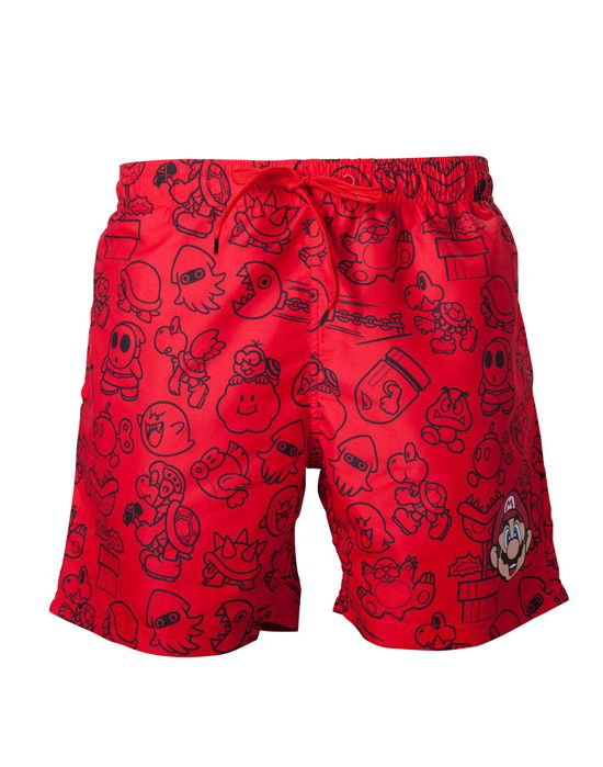 Cover for Bioworld · NINTENDO - Red Mario Swimshort (MERCH) [size L] (2019)