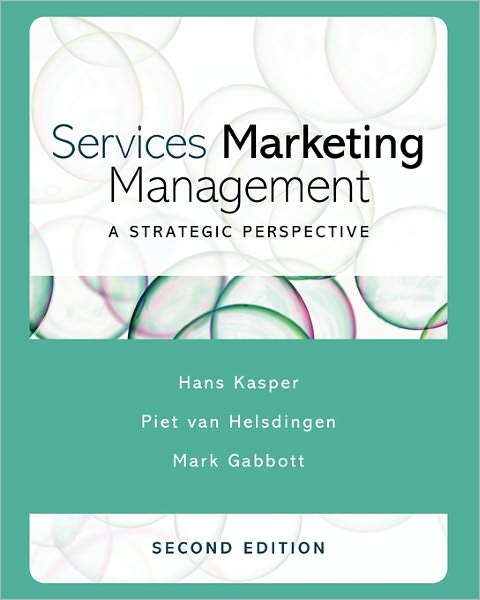 Cover for Kasper, Hans (University of Maastricht, The Netherlands) · Services Marketing Management: A Strategic Perspective (Paperback Book) (2006)