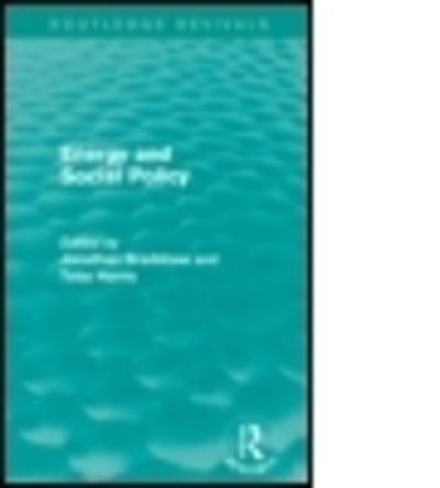 Cover for Jonathan Bradshaw · Energy and Social Policy (Routledge Revivals) - Routledge Revivals (Paperback Book) (2016)