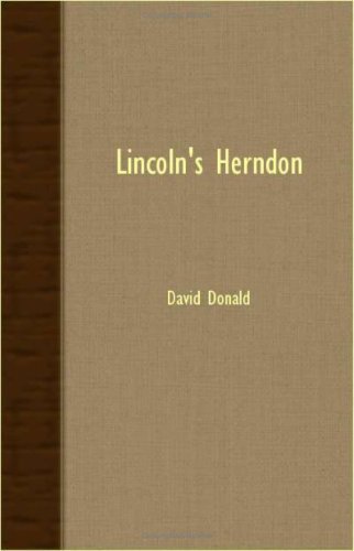 Cover for David Donald · Lincoln's Herndon (Pocketbok) (2007)