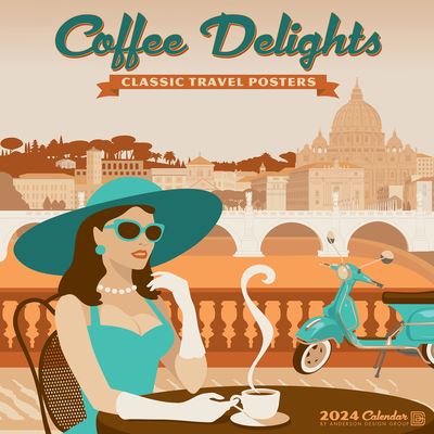 Cover for Anderson Design Group · Coffee Delights 2024 12 X 12 Wall Calendar (Calendar) (2023)