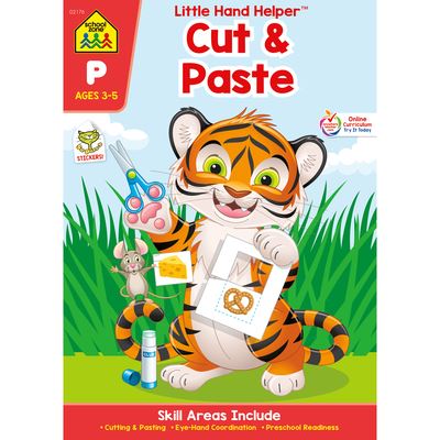 Cover for School Zone · School Zone Cut &amp; Paste Workbook with Stickers (Paperback Book) (2019)