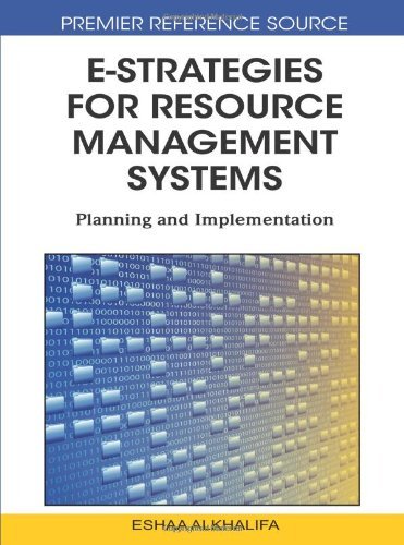 Cover for Eshaa Alkhalifa · E-strategies for Resource Management Systems: Planning and Implementation (Hardcover Book) (2010)