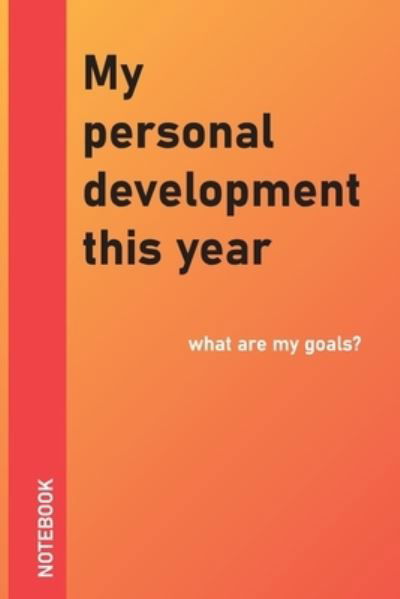 Cover for Notebookes Cover Notebookes Coverdesign · My personal development this year (Paperback Book) (2020)
