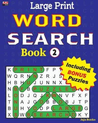 Cover for Jaja Books · Large Print Word Search Book (Paperback Bog) (2018)