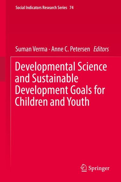 Cover for Suman Verma · Developmental Science and Sustainable Development Goals for Children and Youth (Book) (2018)