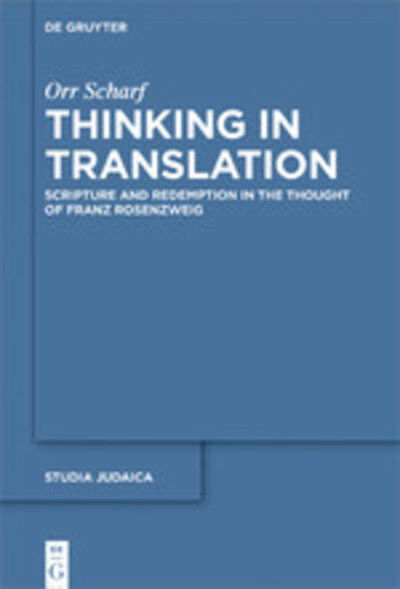 Cover for Scharf · Thinking in Translation (Bok) (2019)