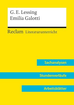 Cover for Peter Bekes · Gotthold Ephraim Lessing: Emilia Galotti (Lehrerband) (Paperback Book) (2021)