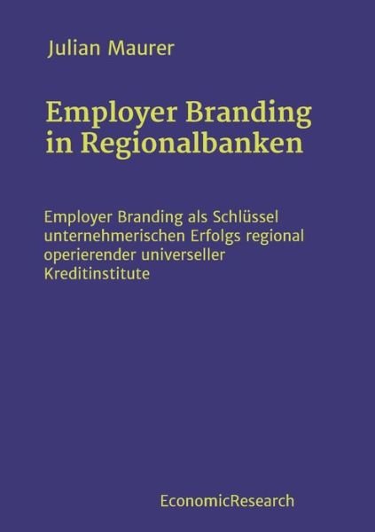 Cover for Maurer · Employer Branding in Regionalban (Bok) (2020)