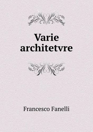 Cover for Francesco Fanelli · Varie Architetvre (Pocketbok) [Italian edition] (2014)