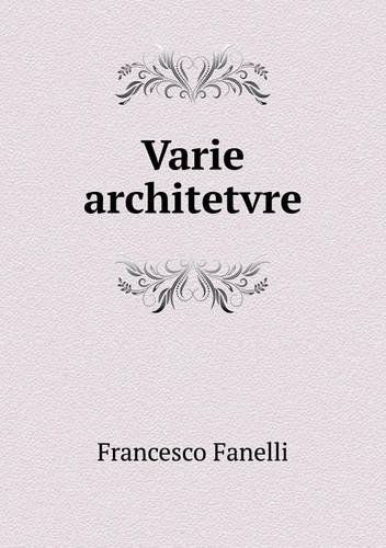 Cover for Francesco Fanelli · Varie Architetvre (Paperback Book) [Italian edition] (2014)