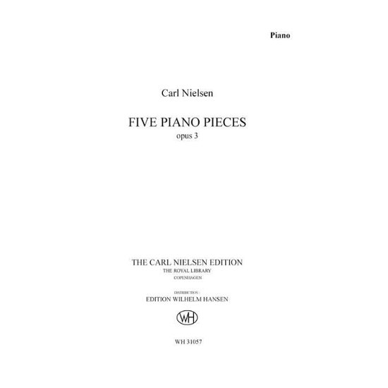 Cover for Carl Nielsen · Carl Nielsen: Five Piano Pieces Op. 3 (Piano Solo) (Sheet music) (2015)
