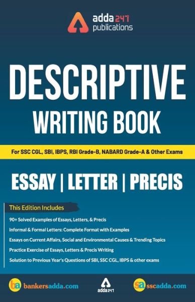 Cover for Adda247 · Descriptive Writing Book for SSC and Bank Exams (Pocketbok) [English Printed edition] (2019)