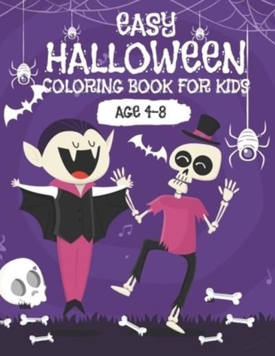 Easy Halloween coloring book age 4-8 - Sa Publication - Boeken - Independently Published - 9798667474166 - 19 juli 2020