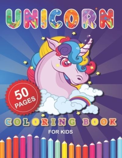 Cover for Barkoun Press · Unicorn Coloring Book for Kids (Paperback Book) (2020)