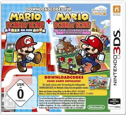 Cover for N3ds · Mario &amp; Donkey Kong: Minis on the Move / Mario vs. (3DS) (2015)