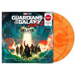 Cover for Guardians of the Galaxy Vol. 2 (Soundtrack &amp; Score) (LP) [Orange Swirl Vinyl Deluxe edition] (2022)