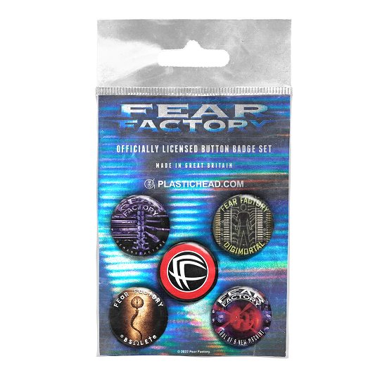 Cover for Fear Factory · Albums 1992-2001 Button Badge Set (Anstecker) (2022)