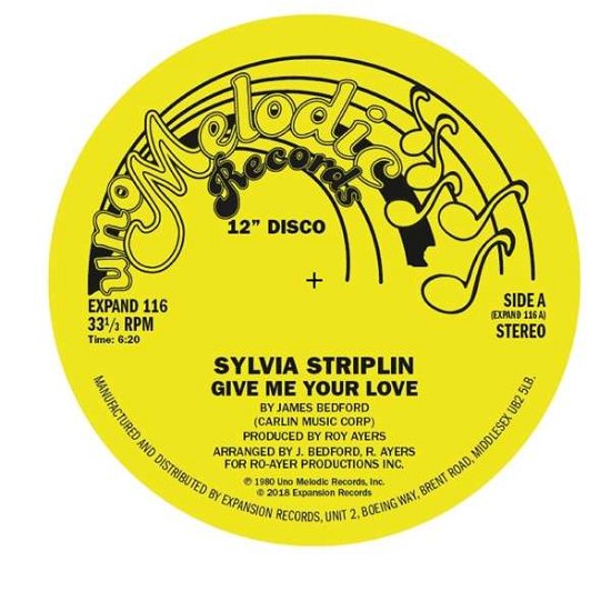 Give Me Your Love / You Can't Turn Me Away - Sylvia Striplin - Muziek - EXPANSION - 5019421521167 - 8 juli 2022