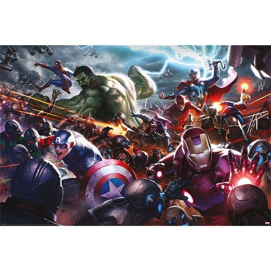Marvel Poster Set Future Fight Heroes Assult 61 x - Marvel: Pyramid - Merchandise - Pyramid Posters - 5050574350167 - September 30, 2023