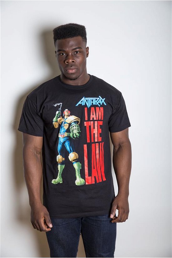 Anthrax Unisex T-Shirt: I am the Law - Anthrax - Koopwaar - Global - Apparel - 5055295344167 - 