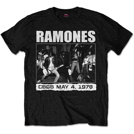 Ramones Unisex T-Shirt: CBGB 1978 - Ramones - Koopwaar -  - 5055979943167 - 