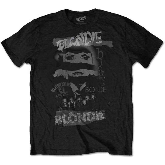 Blondie Unisex T-Shirt: Mash Up - Blondie - Produtos -  - 5056170673167 - 