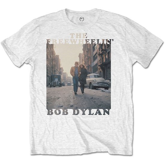 Cover for Bob Dylan · Bob Dylan Unisex T-Shirt: The Freewheelin' (T-shirt) [size S] [White - Unisex edition]