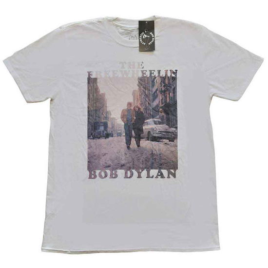 Cover for Bob Dylan · Bob Dylan Unisex T-Shirt: The Freewheelin' (T-shirt) [size S] [White - Unisex edition]