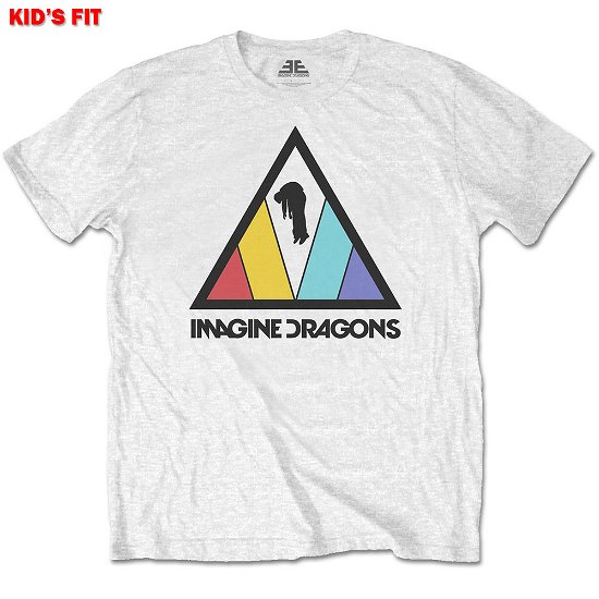 Cover for Imagine Dragons · Imagine Dragons Kids T-Shirt: Triangle Logo (7-8 Years) (T-shirt) [size 7-8yrs] [White - Kids edition]