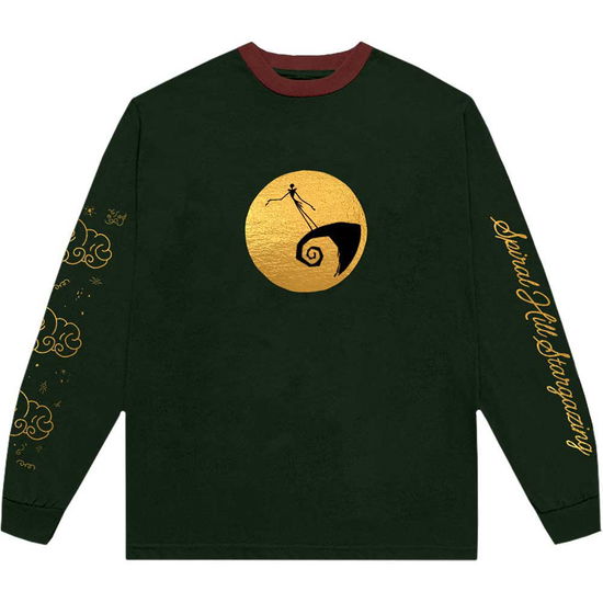 Cover for Nightmare Before Christmas - The · The Nightmare Before Christmas Unisex Long Sleeve T-Shirt: Spiral Hill (Green) (Embellished) (Bekleidung) [size S] (2024)