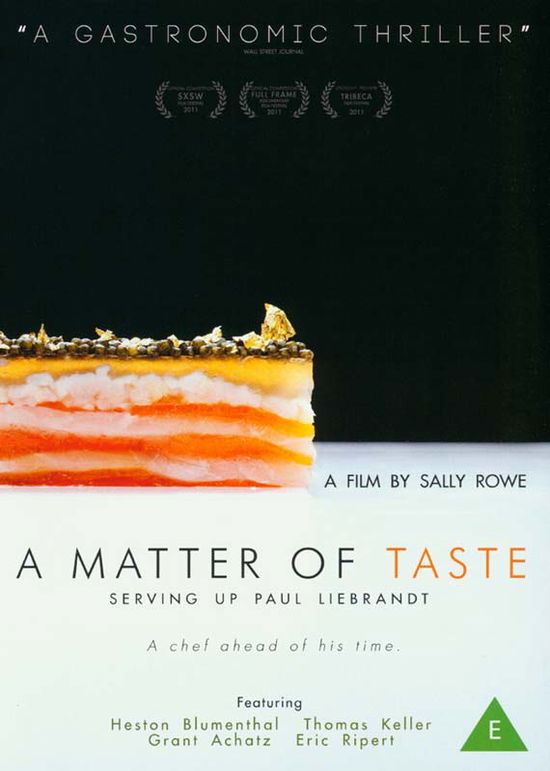 Cover for A Matter of Taste · A Matter Of Taste - Serving Up Paul Liebrandt (DVD) (2012)