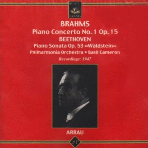 Cover for Brahms / Beethoven / Arrau / Cameron · Piano Cto 1 Op 15 (CD) (2010)