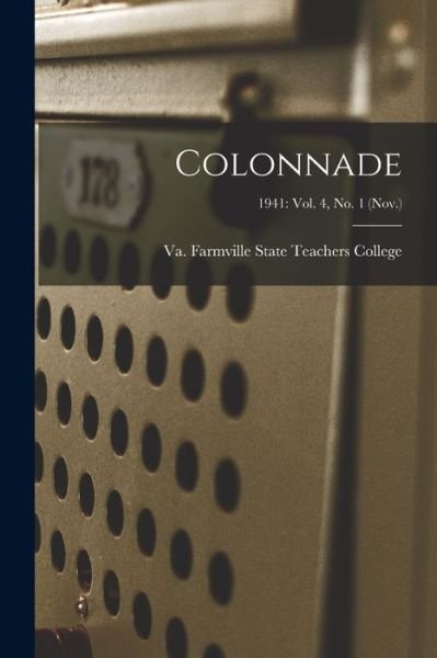Cover for LLC Creative Media Partners · Colonnade; 1941 (Paperback Book) (2021)