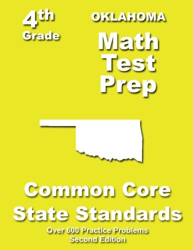 Cover for Teachers' Treasures · Oklahoma 4th Grade Math Test Prep: Common Core Learning Standards (Paperback Book) (2013)