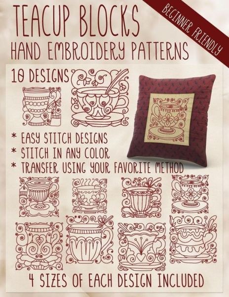 Cover for StitchX Embroidery · Teacup Blocks Hand Embroidery Patterns (Paperback Book) (2017)