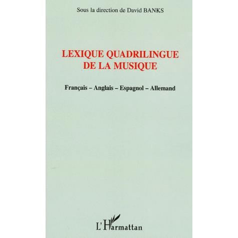 Cover for David Banks · Lexique quadrilingue de la musique (Paperback Book) (2020)