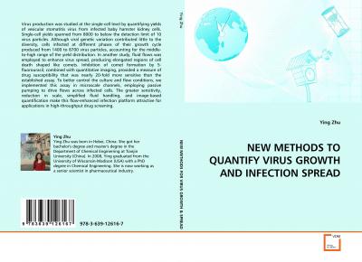 New Methods to Quantify Virus Growt - Zhu - Books -  - 9783639126167 - 