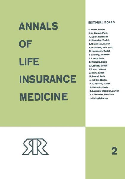 Cover for Swiss Reinsurance Company · Annals of Life Insurance Medicine: 1964 Volume II (Paperback Bog) [Softcover reprint of the original 1st ed. 1964 edition] (2012)