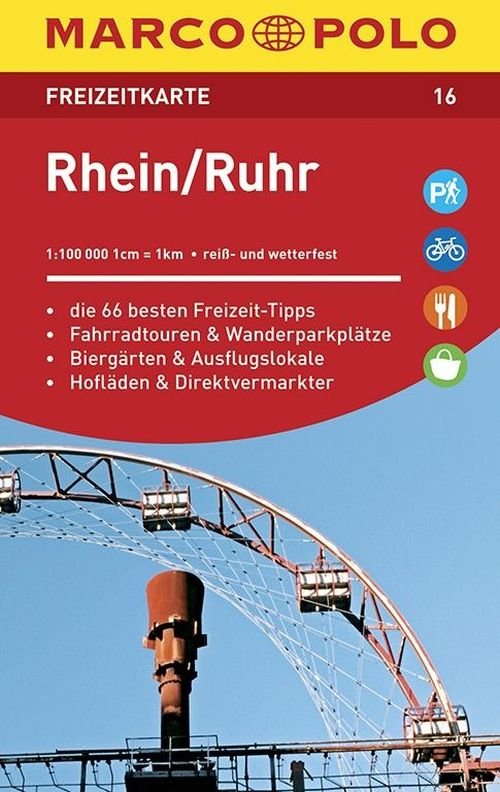 Cover for Mair-Dumont · Marco Polo Freizeitkarte: Rhein, Ruhr (Hardcover Book) (2016)