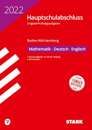 Cover for Stark Verlag GmbH · STARK Original-Prüfungen Hauptschulabschluss 2022 - Mathematik, Deutsch, Englisch 9. Klasse - BaWü (Paperback Book) (2021)