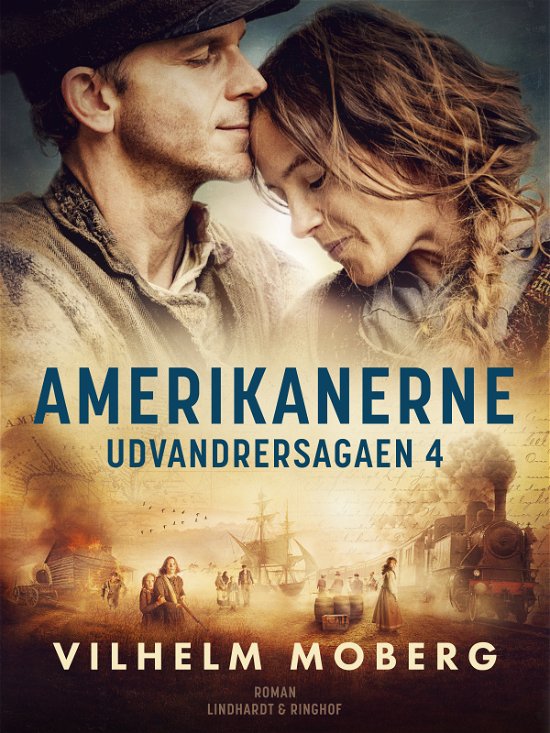 Cover for Vilhelm Moberg · Udvandrersagaen: Amerikanerne (Sewn Spine Book) [1er édition] (2024)