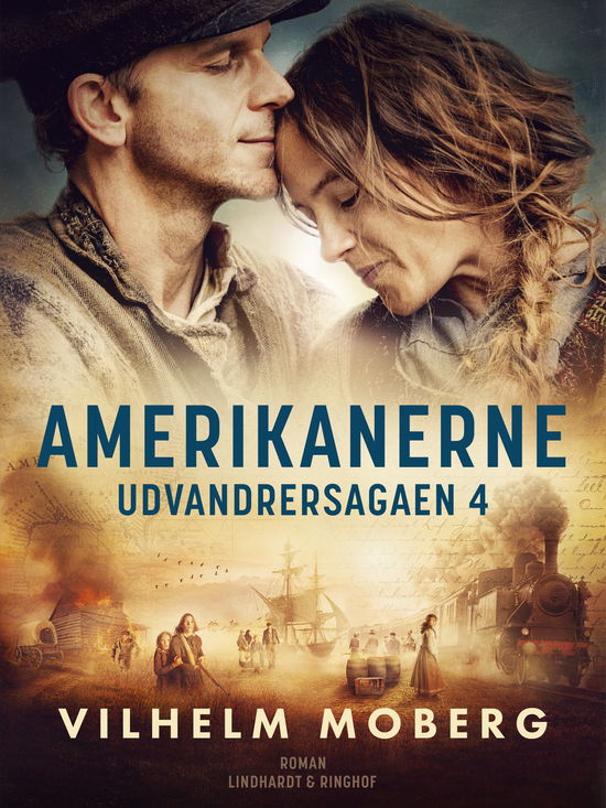 Cover for Vilhelm Moberg · Udvandrersagaen: Amerikanerne (Sewn Spine Book) [1. wydanie] (2024)