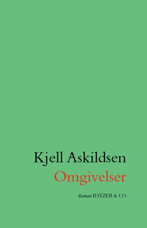 Cover for Kjell Askildsen · Omgivelser (Innbunden bok) [1. utgave] (2022)