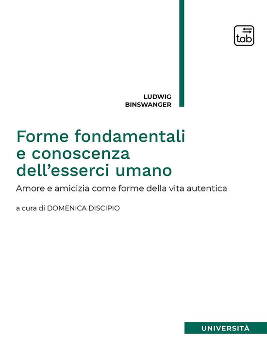 Cover for Ludwig Binswanger · Forme Fondamentali E Conoscenza Dell'esserci Umano. Amore E Amicizia Come Forme Della Vita Autentica (Book)