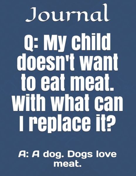 Q; My child doesn't want to eat meat. With what can I replace it? - Journal - Books - Independently Published - 9798607978167 - February 2, 2020