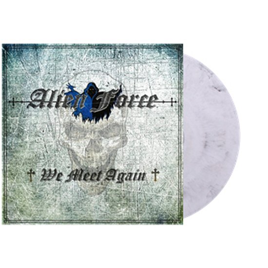 Cover for Alien Force · We Meet Again (Grey / White Vinyl) (LP) (2022)
